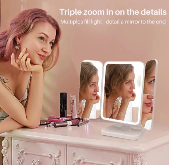 Miniatura 2 de ESPEJO COSMETICO DE TRES  LED, MAQILLAJE